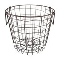 Design Imports 12 x 12 x 10 in. Round Metal BasketBronze Small CAMZ36207